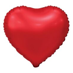 Folijski balon srce, Crvena MAT 18"