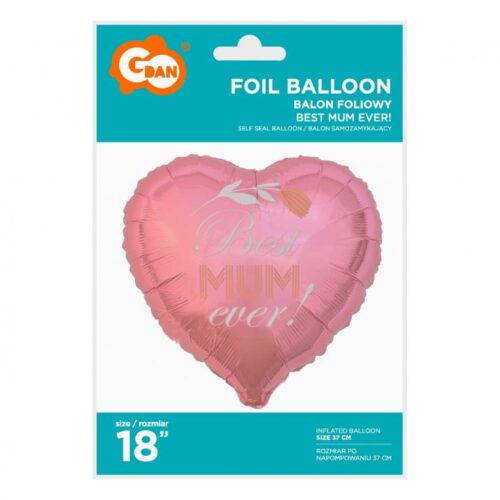 Alternative view of Folijski balon - Srce best mum ever