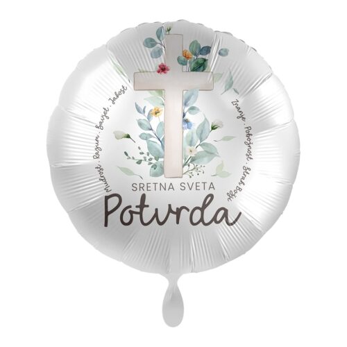 Folijski balon - Sretna sveta potvrda