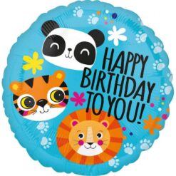 Folijski balon - Happy birthday to you animals