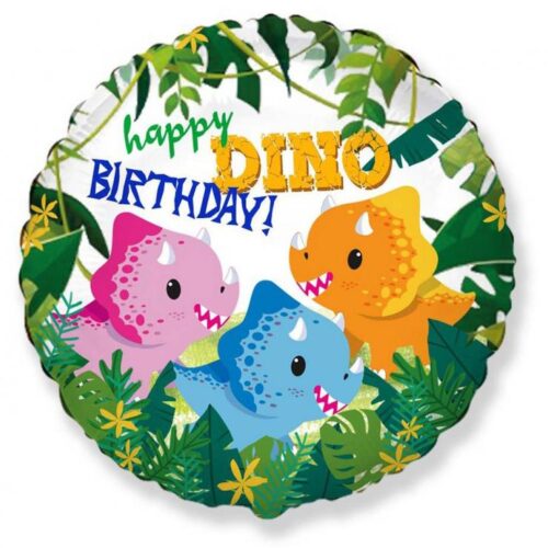 Folijski balon - Happy Dino Birthday