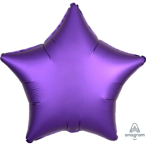 Folijski balon - Satin Luxe zvijezda, Ljubičasta