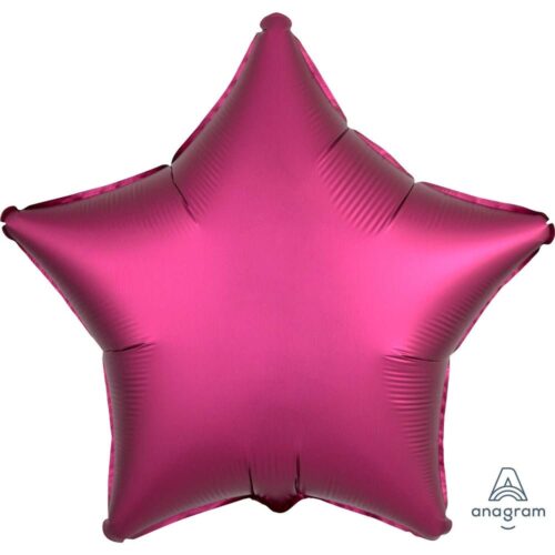Folijski balon - Satin Luxe zvijezda, Pomegranate