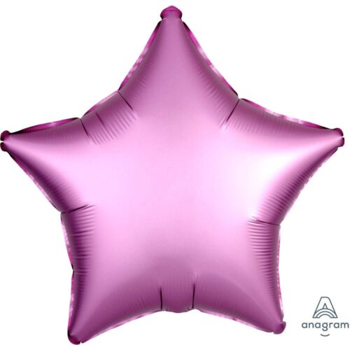 Folijski balon - Satin Luxe zvijezda, Flamingo
