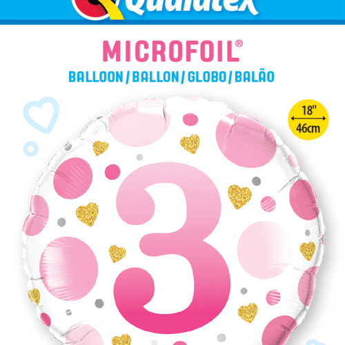 Folijski balon - Rozi 3