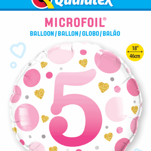 Folijski balon - Rozi 5