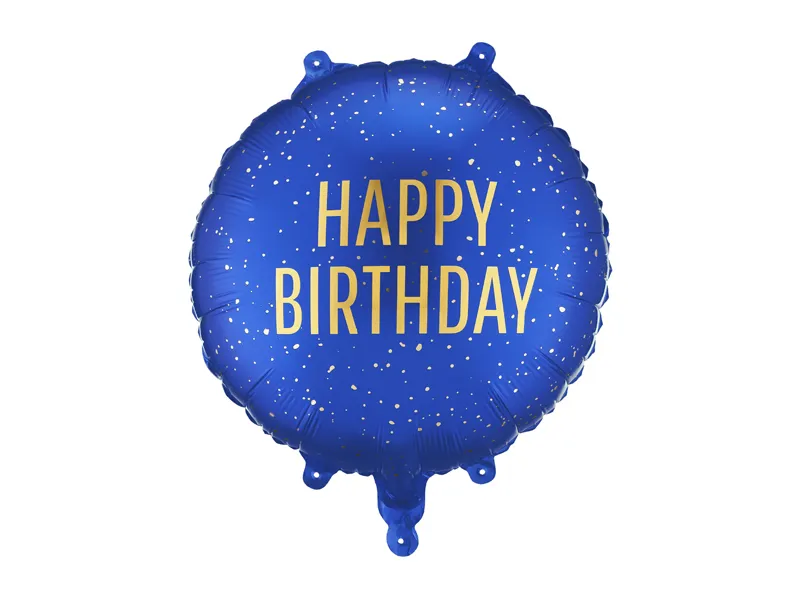 Folijski balon - Happy Birthday plavi PartyDeco