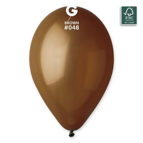 Lateks balon pastel 12" - Brown