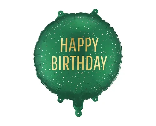 Folijski balon - Happy Birthday zeleni PartyDeco