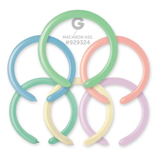 Lateks balon pastel modeling, D4 - Macaron mix