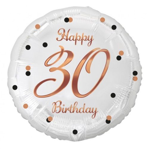 Folijski balon - Happy 30 birthday Rosegold
