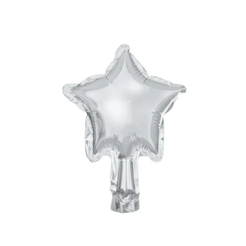 Folijski balon zvijezda 12 cm, srebrna 25/1